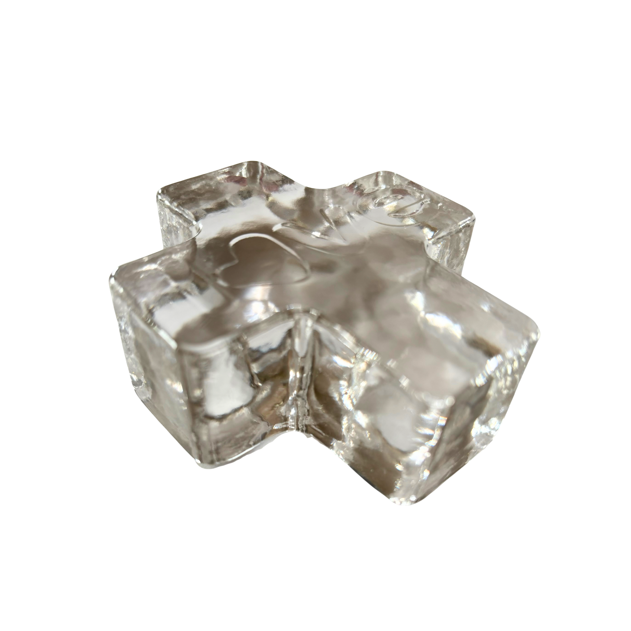 hammered cross paperweight