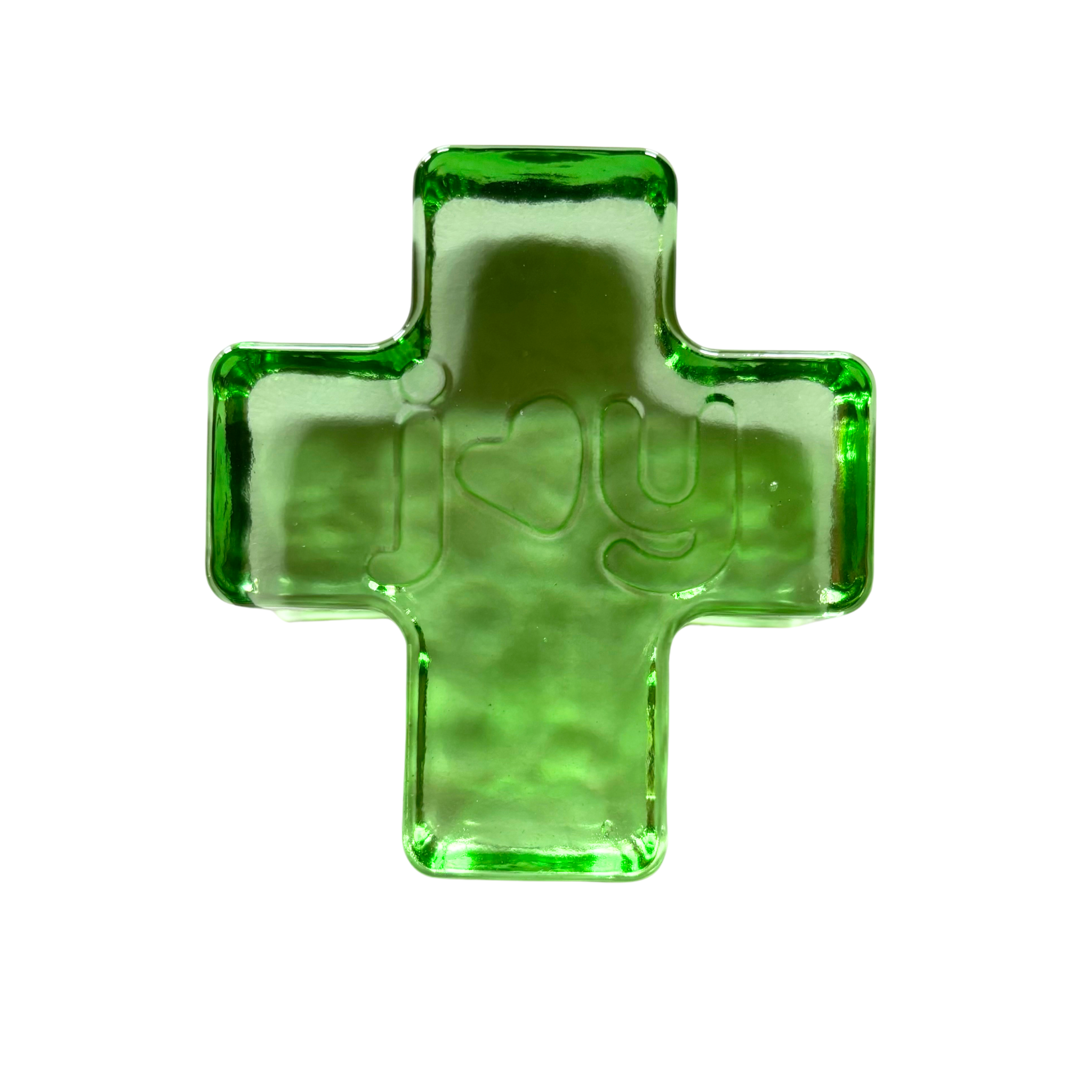hammered cross paperweight