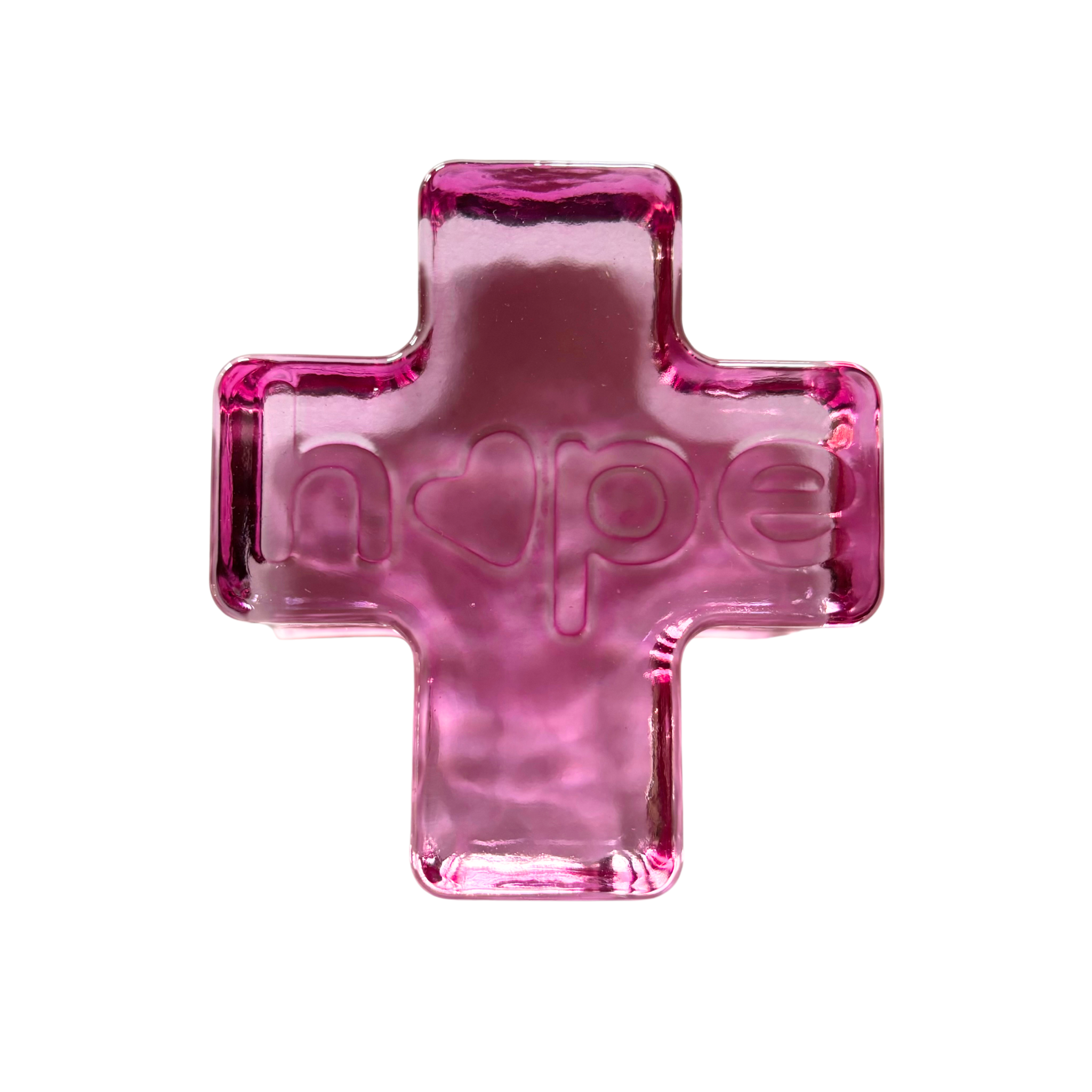hammered cross paperweight