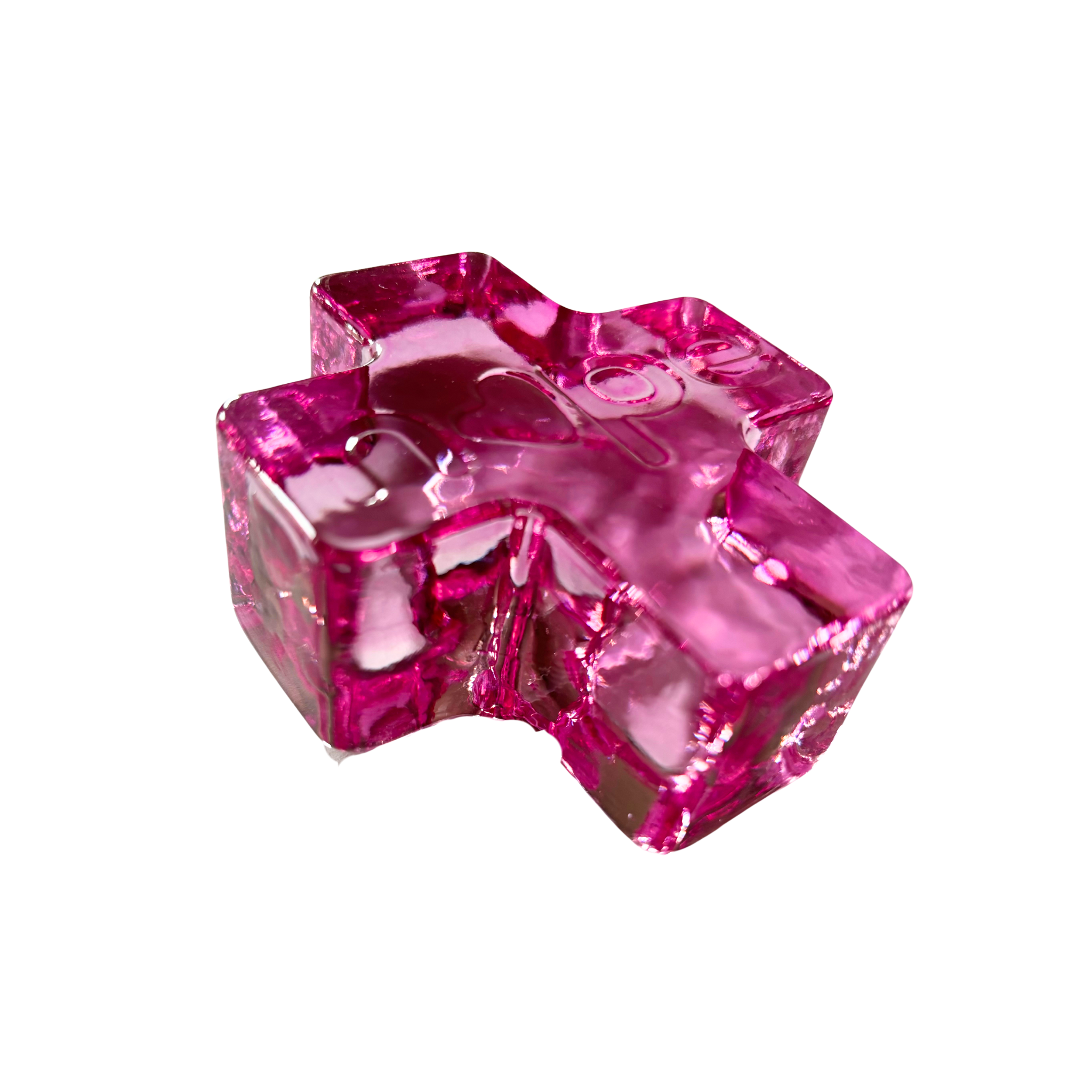 hammered cross paperweight