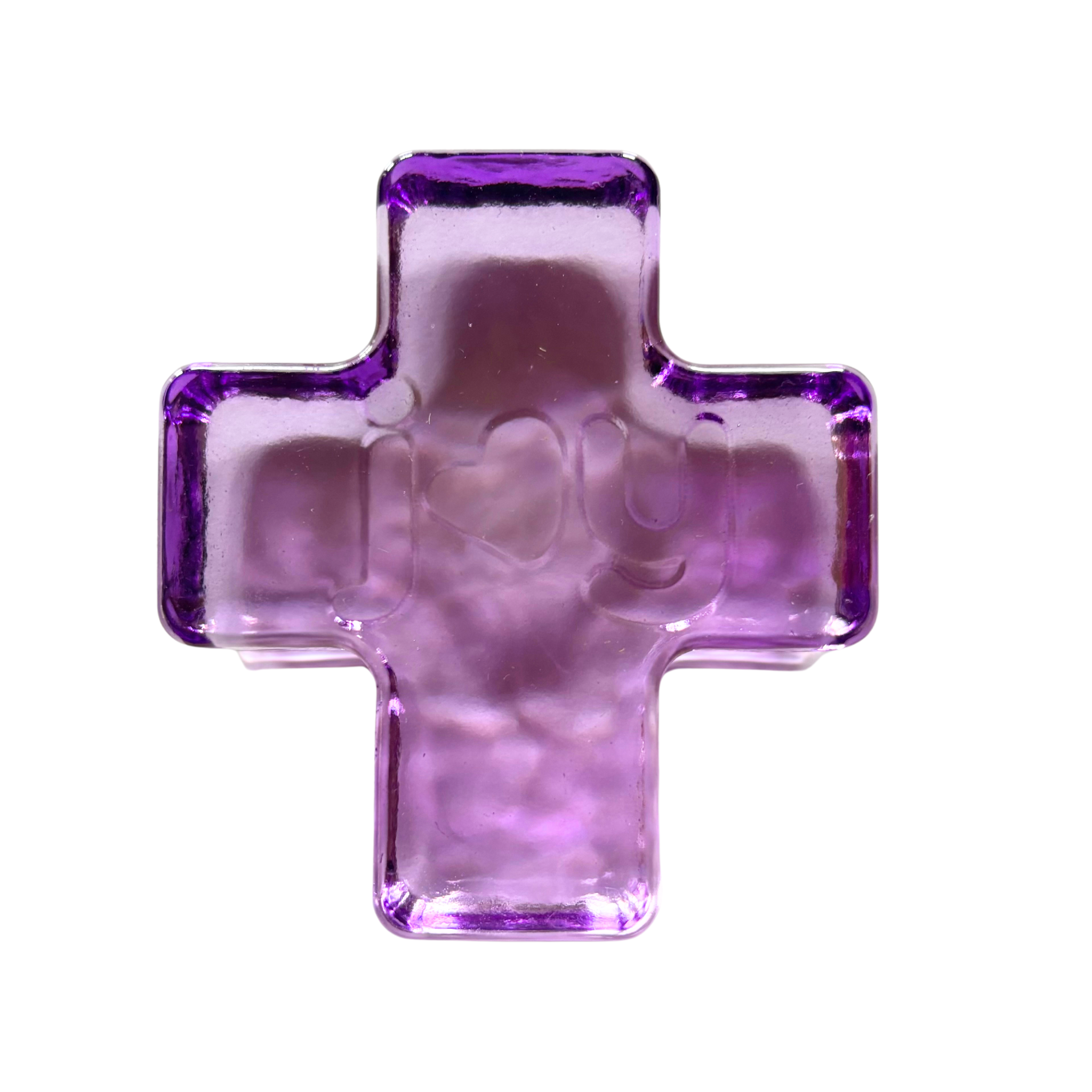 hammered cross paperweight