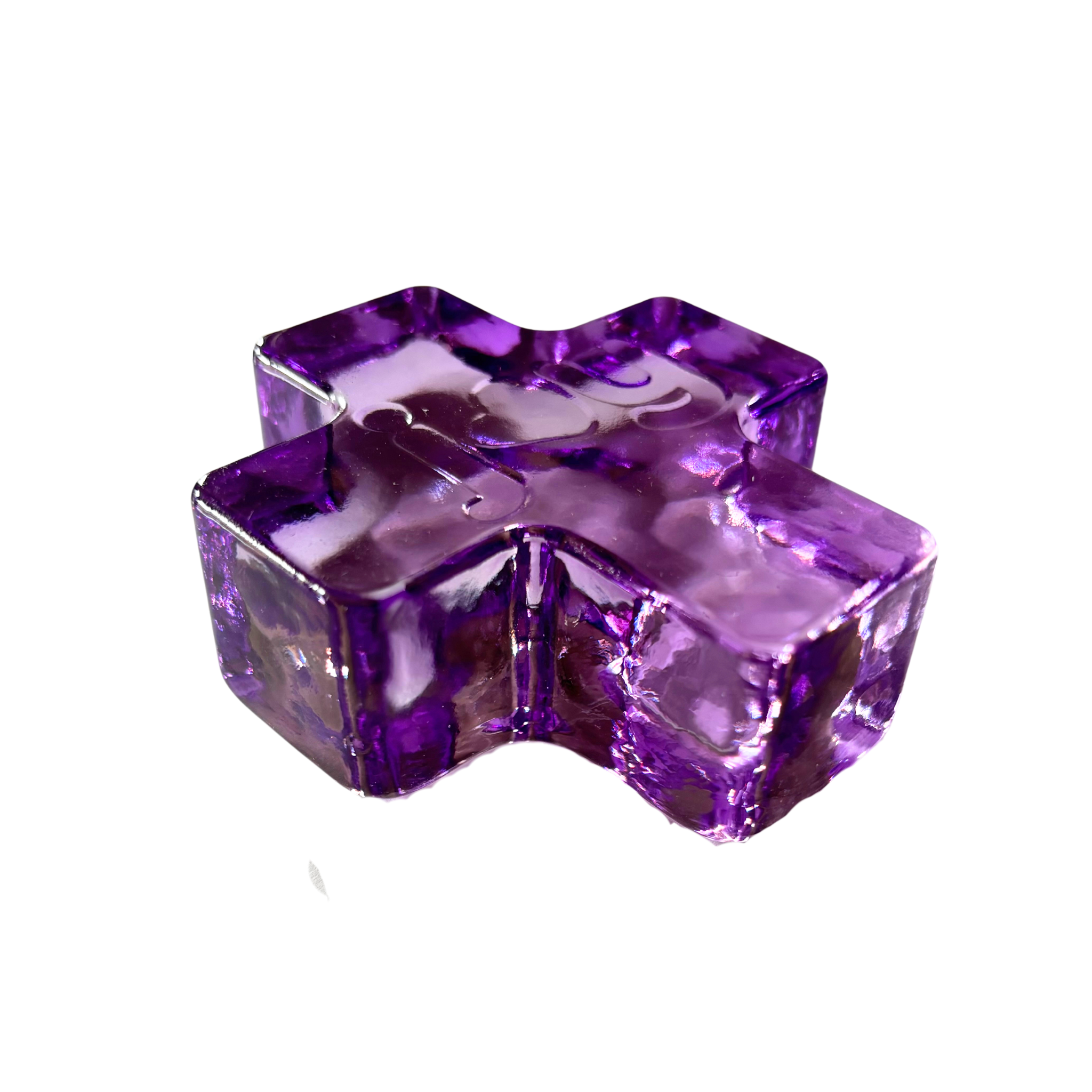 hammered cross paperweight