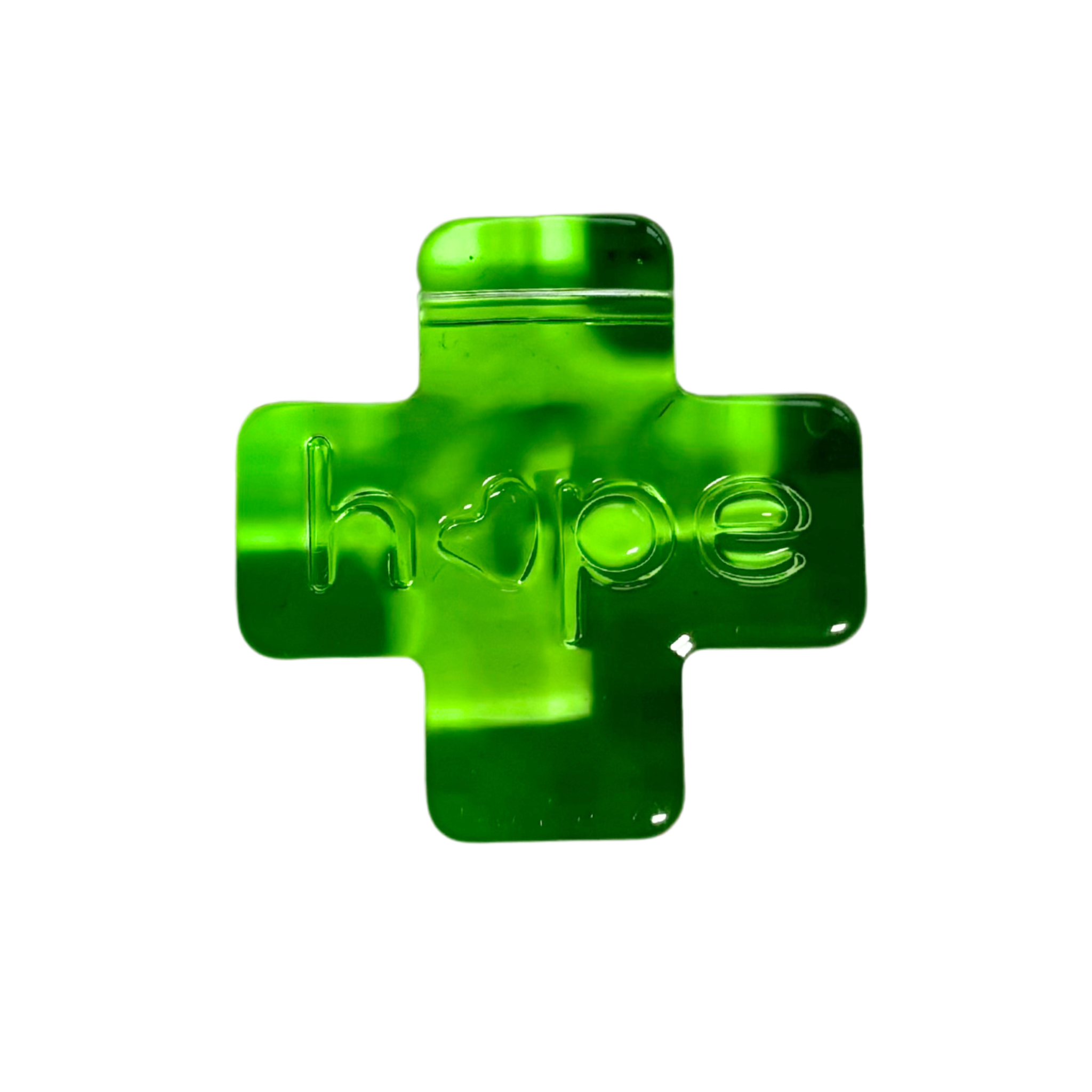glass cross necklace