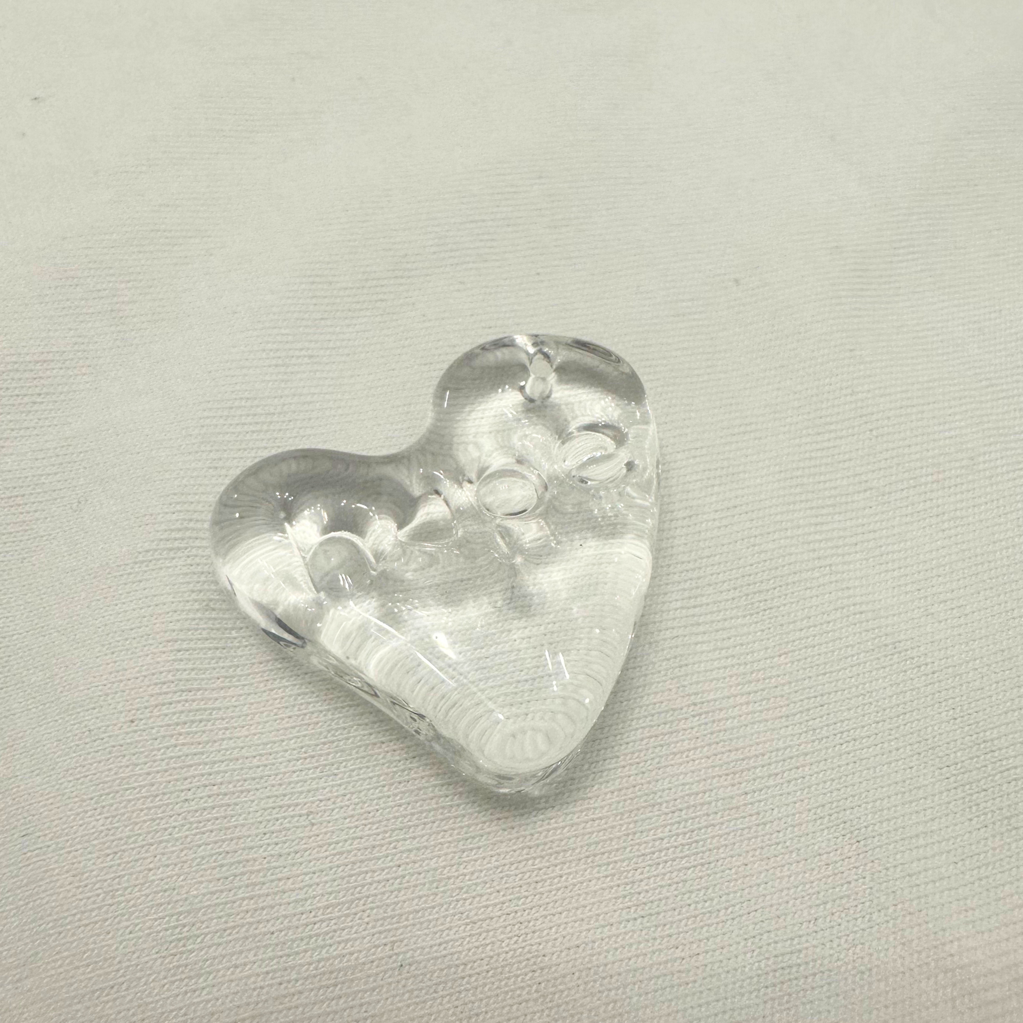 glass heart necklace