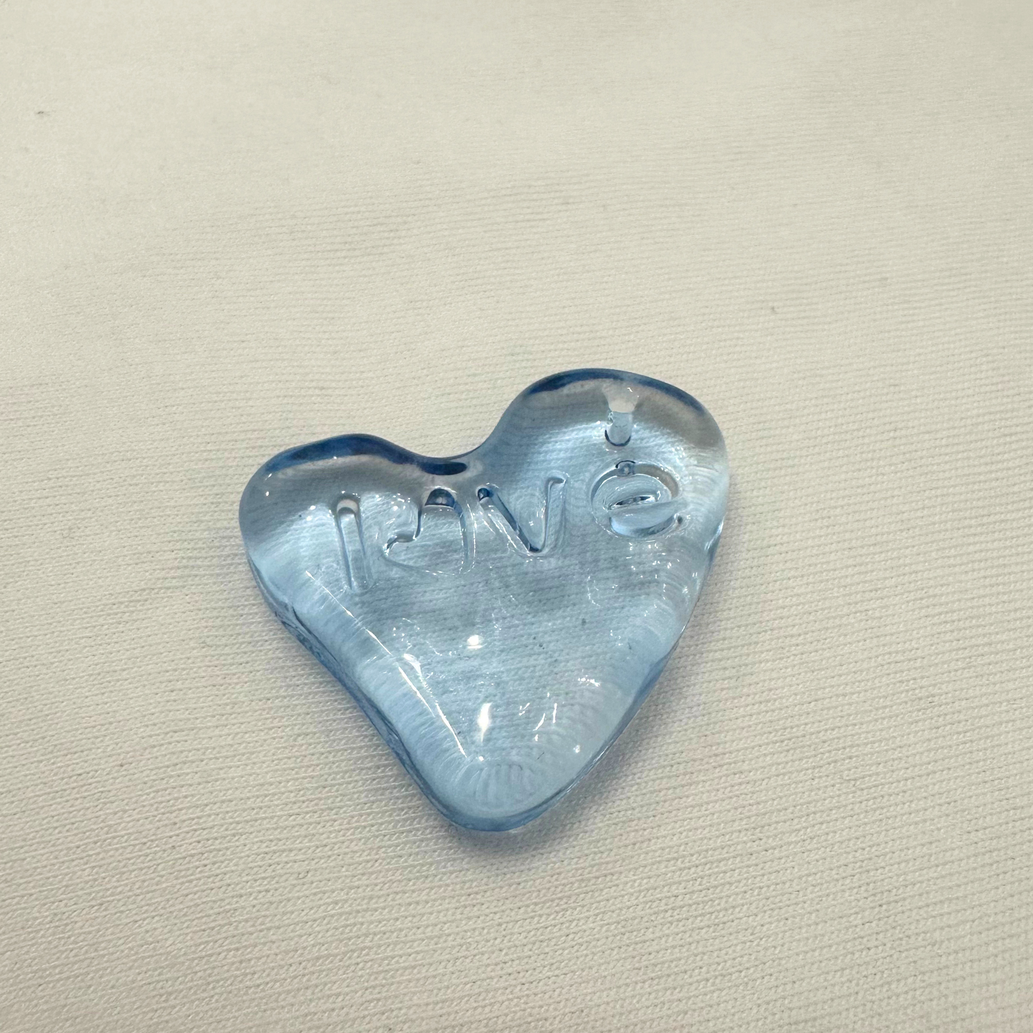 glass heart necklace